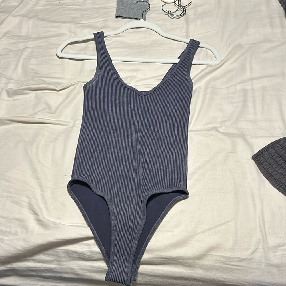 Denim grayish/blue bodysuit